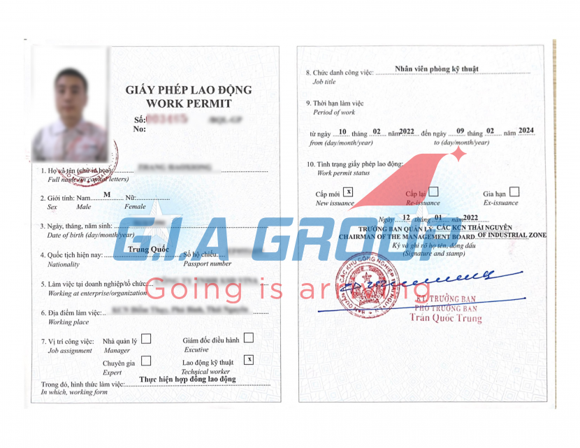 xác nhận kinh nghiệm khi xin giấy phép lao động cho người nước ngoài