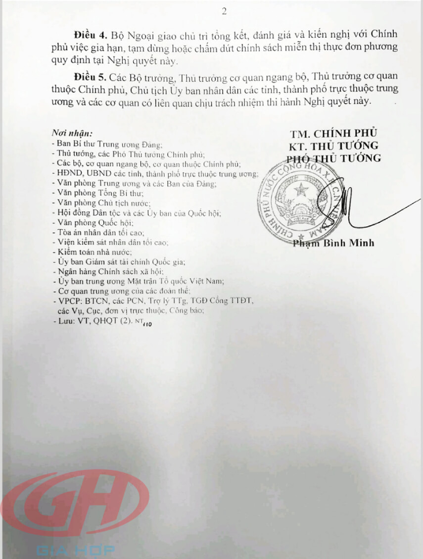 Nghị quyết 32/NQ-CP khôi phục miễn thị thực đơn phương trang 2