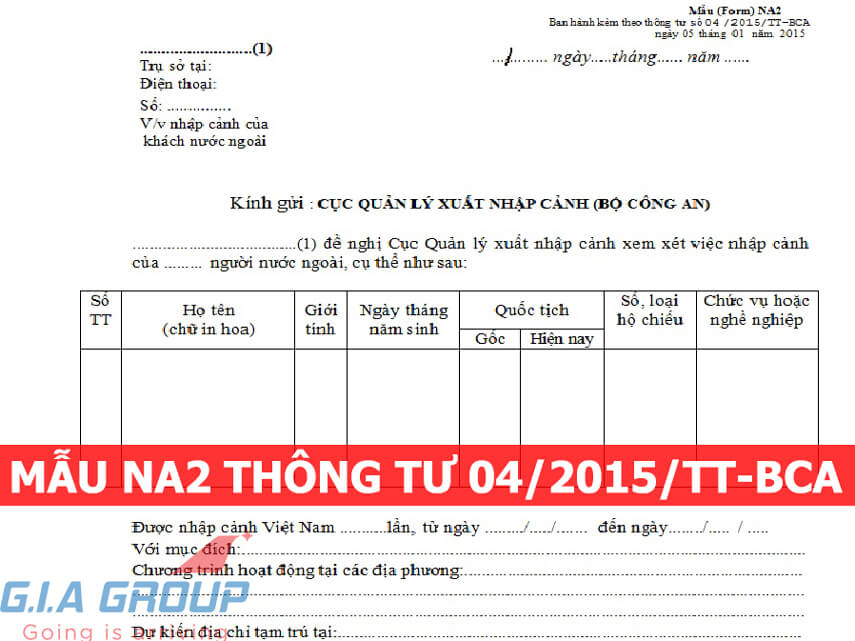 Mẫu NA2 thông tu 04/2015/TT-BCA