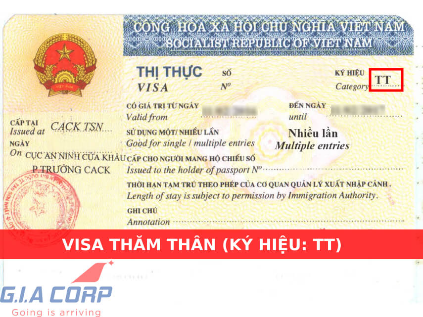 visa thăm thân ký hiệu tt gia corp