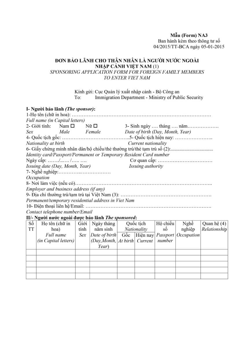 Mẫu NA1 trang 1