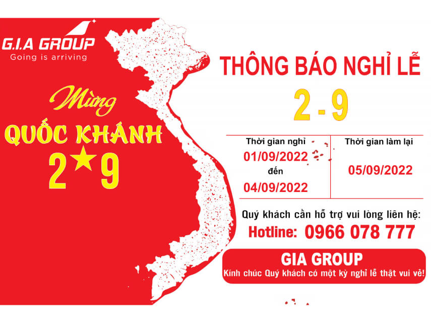 lịch nghỉ lễ 2/9/2022 gia hợp