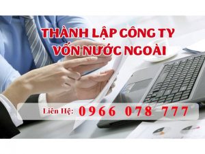thành lập công ty cho người nước ngoài